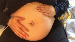 Swollen Belly Girl Loud Stuffed Belly - porn video