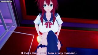 Hentai POV Feet Rias Highschool DxD - porn video