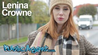 Public Agent Redhead Brit Lenina Crowne fucks for posh villa - porn video