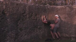 I earned his hot cum fucking him in an old fort - porn video